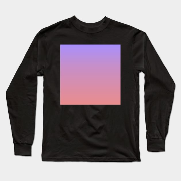 Purple to Pink Aesthetic Fade Long Sleeve T-Shirt by DesignIndex